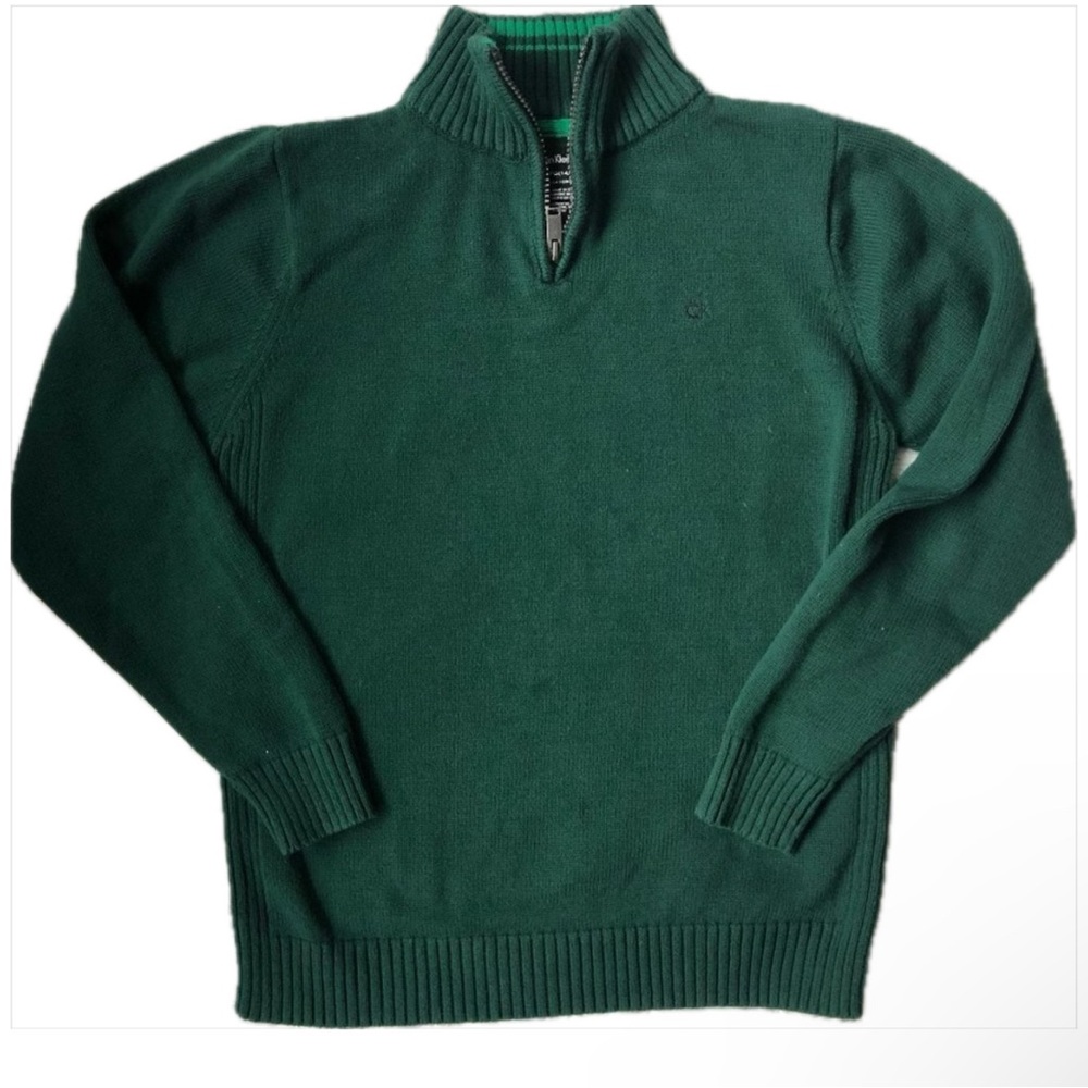 Calvin Klein Hunter Green Mock Neck Sweater Size L